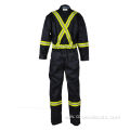 lightweight anti fire electrician coveralls with reflector